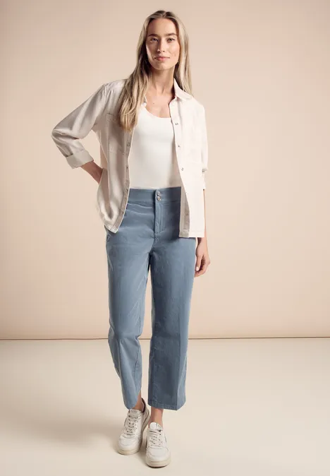 Cordhose im Casual Fit cloudy blue