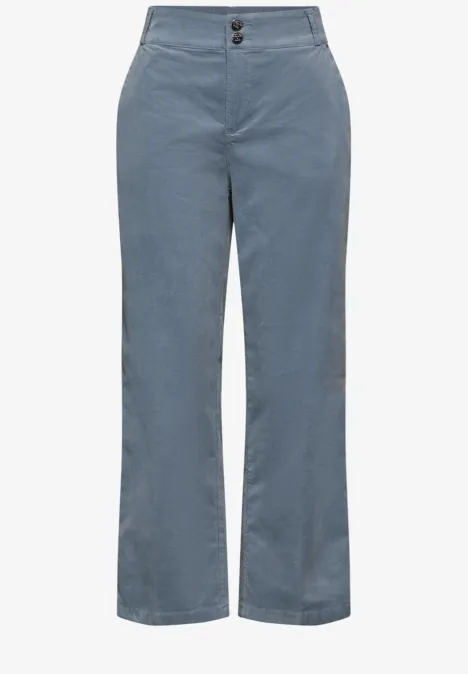 Cordhose im Casual Fit cloudy blue