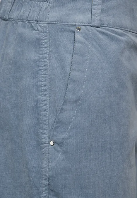 Cordhose im Casual Fit cloudy blue