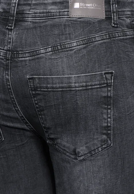 Jeans im Slim Fit steel grey net wash