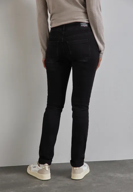 Jeans im Casual Fit black slightly washed