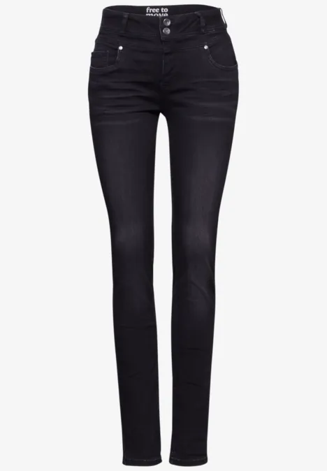 Jeans im Casual Fit black slightly washed
