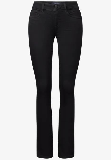 Straight Leg Jeans black washed