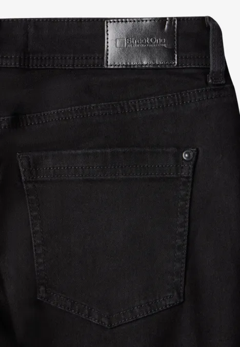Straight Leg Jeans black washed