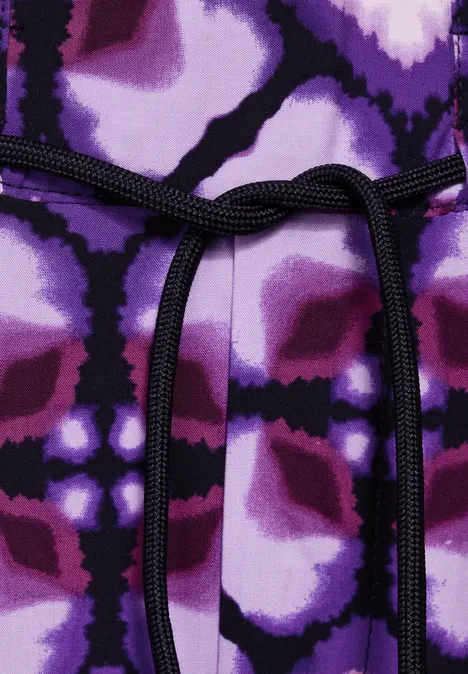 Viskose Hose mit Print bellflower lilac