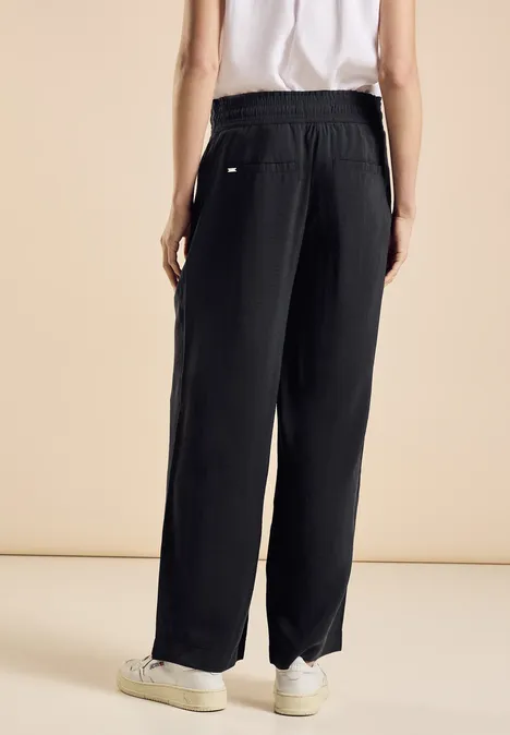 Wide Leg Hose Black