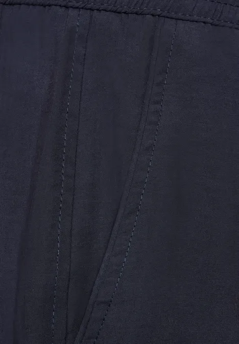 Wide Leg Hose deep blue