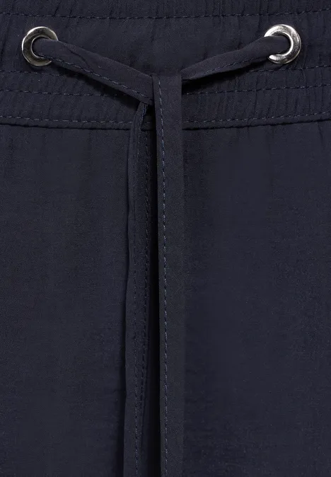 Wide Leg Hose deep blue