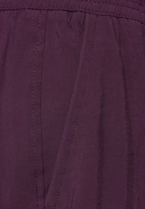 Wide Leg Hose dark berry purple