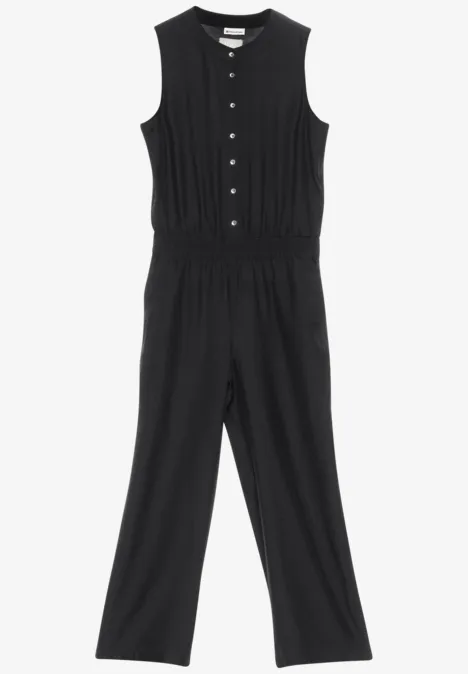 Jumpsuit in Unifarbe Black