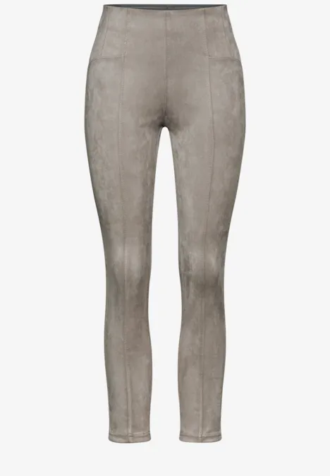 Hose im Verlours-Look ashen maple beige