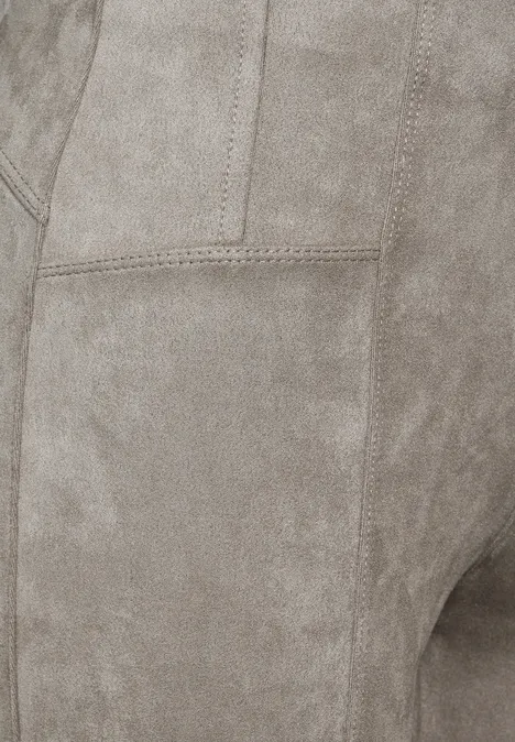 Hose im Verlours-Look ashen maple beige