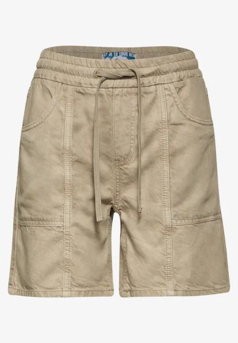 Jeans Shorts Safari Beige Wash