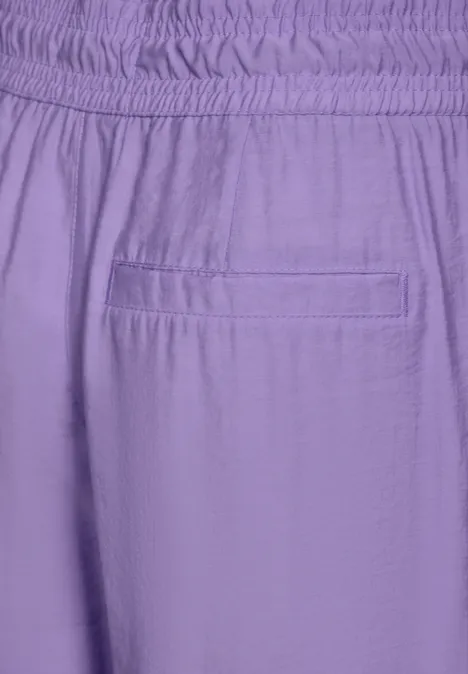 Cupro Wide Leg Hose bellflower lilac