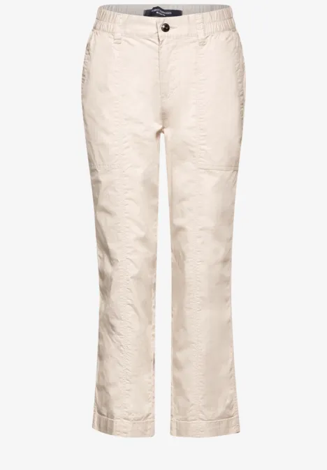 Losse broek smooth sand beige