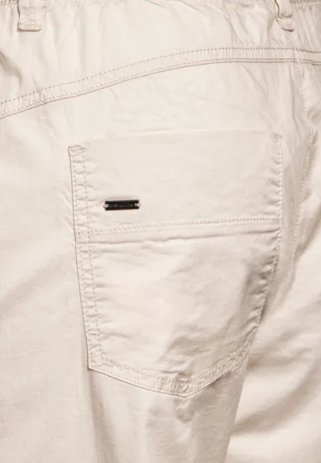 Losse broek smooth sand beige