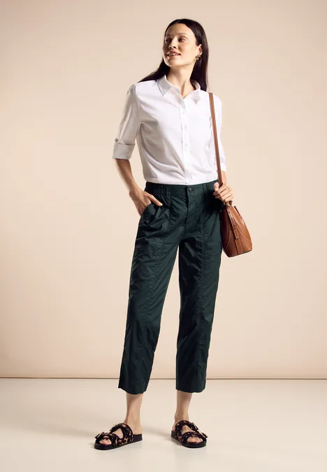 Hose im Loose Fit hunter green