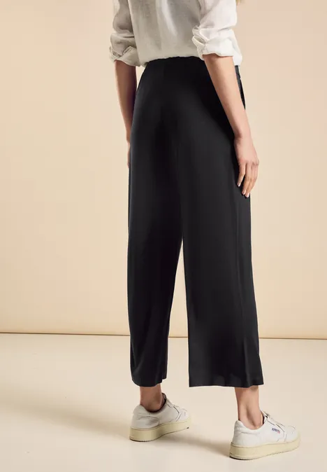 Jersey Hose im Loose Fit Black