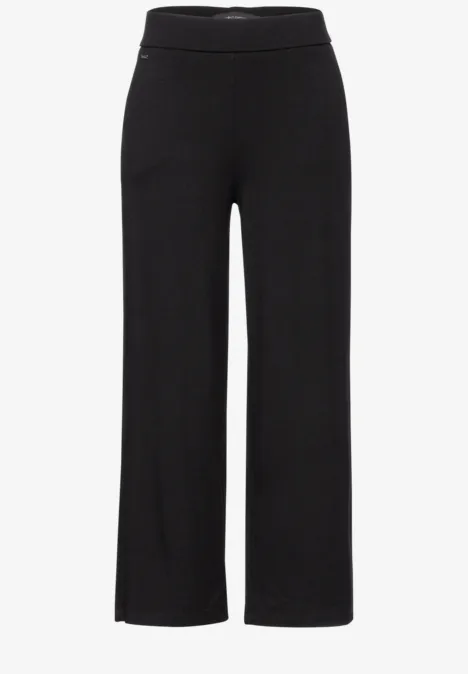 Jersey Hose im Loose Fit Black