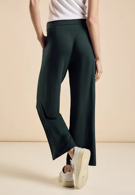 Jersey Hose im Loose Fit hunter green