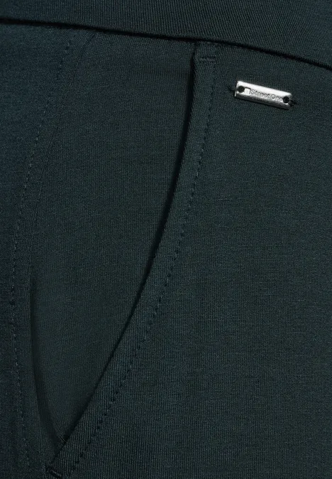 Jersey Hose im Loose Fit hunter green