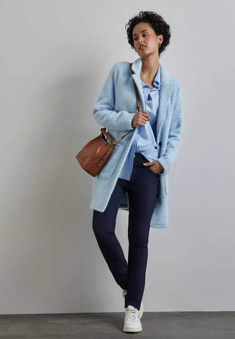 Hose mit Zipper Details deep blue