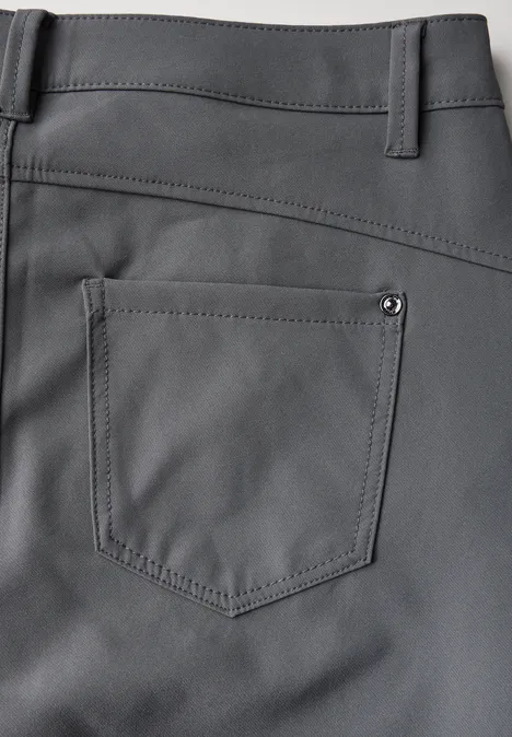 Hose mit Zipper Details storm grey