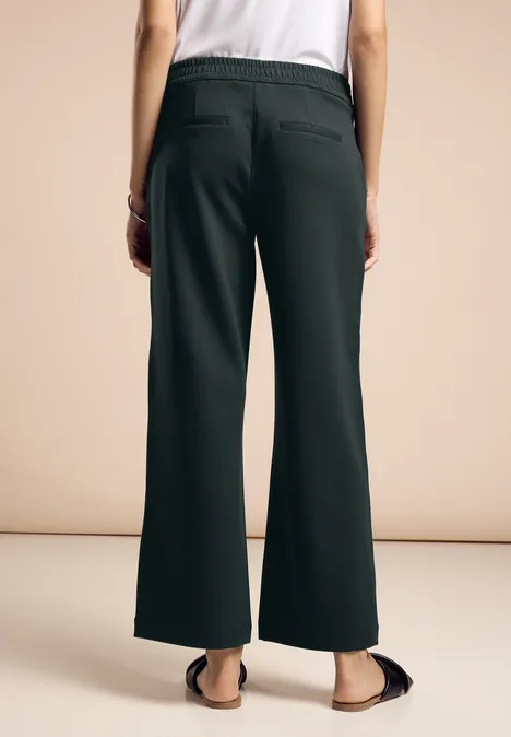 Wide Leg Hose hunter green