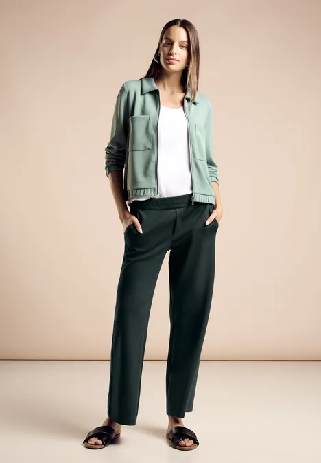 Wide Leg Hose hunter green