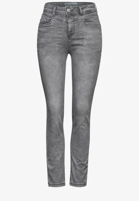 Jeans met slanke pijpen Light Grey Washed