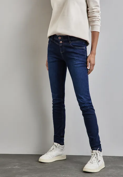 Jeans im Slim Fit dark indigo slightly wash