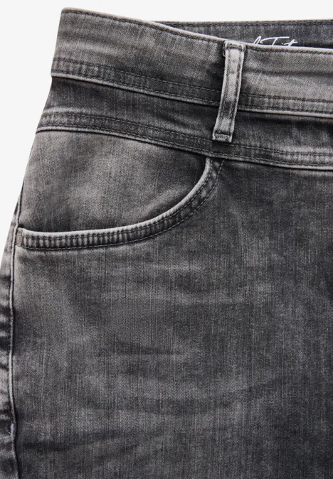 Jeans im Casual Fit grey washed