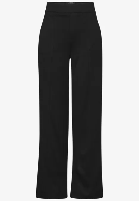 Hose im Casual Fit Black