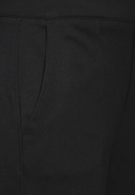 Hose im Casual Fit Black