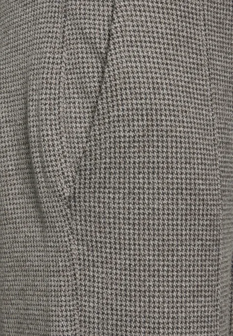 Jaquard Hose im Casual Fit Black