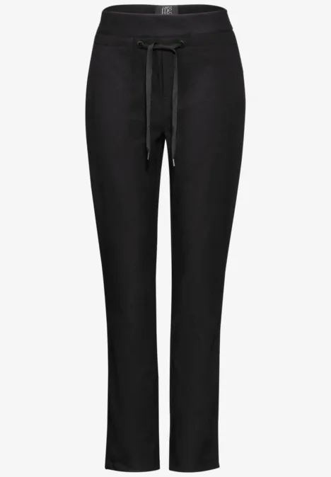 Hose im Loose Fit Black