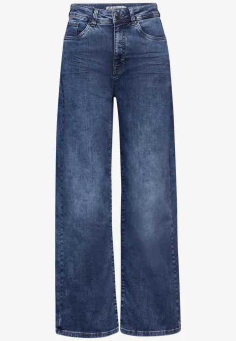 Jeans im Loose Fit Dark blue washed
