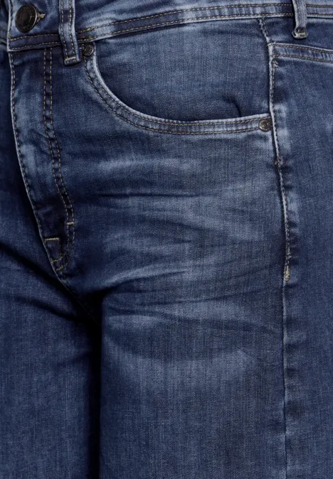 Losse jeans Dark blue washed