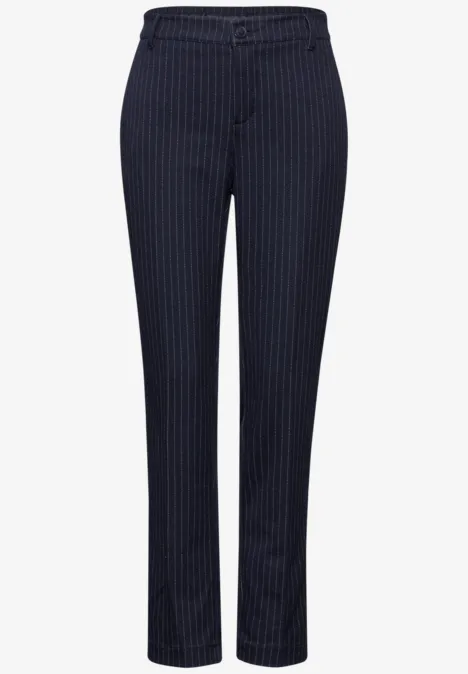 Chino im Nadelstreifen-Look deep blue
