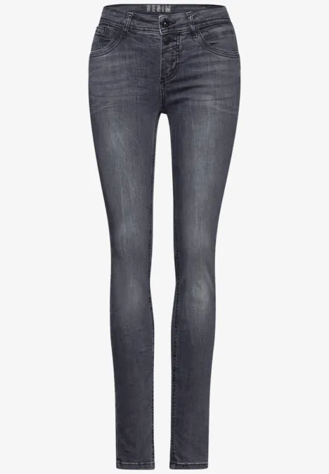 Jeans im Slim Fit steel grey net wash