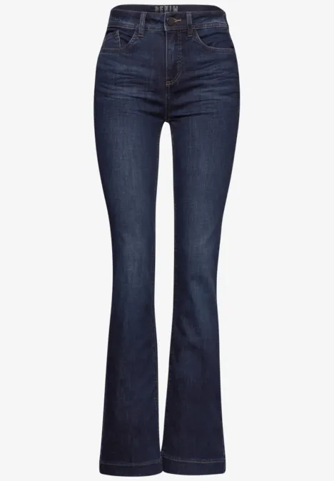 Bootcut Jeans dark indigo slightly washed
