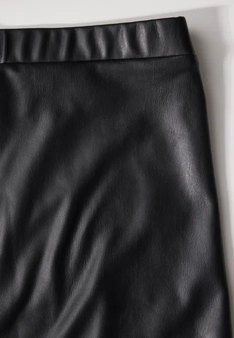 Beschichtete Leggings Black