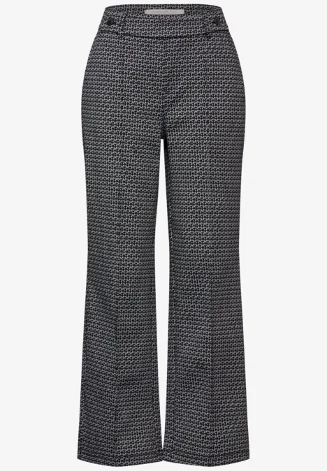 Jaquard-Hose Black