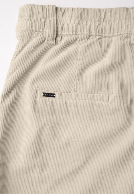 Cordhose im Casual Fit pebble beige