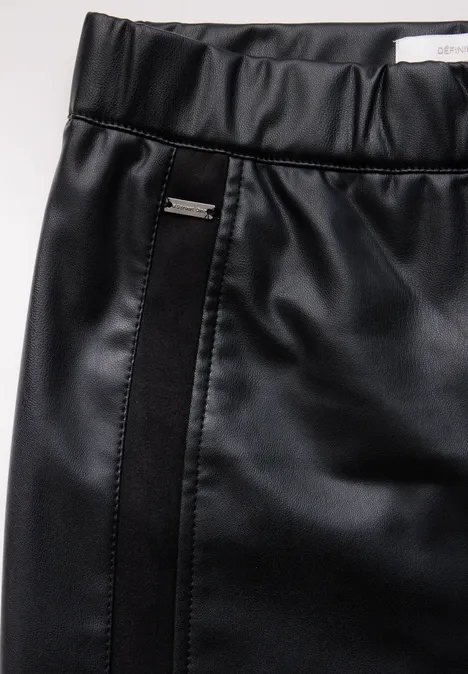 Beschichtete Hose Black