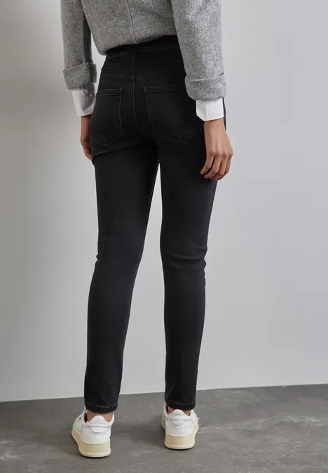 Jeggings en coupe skinny black slightly washed