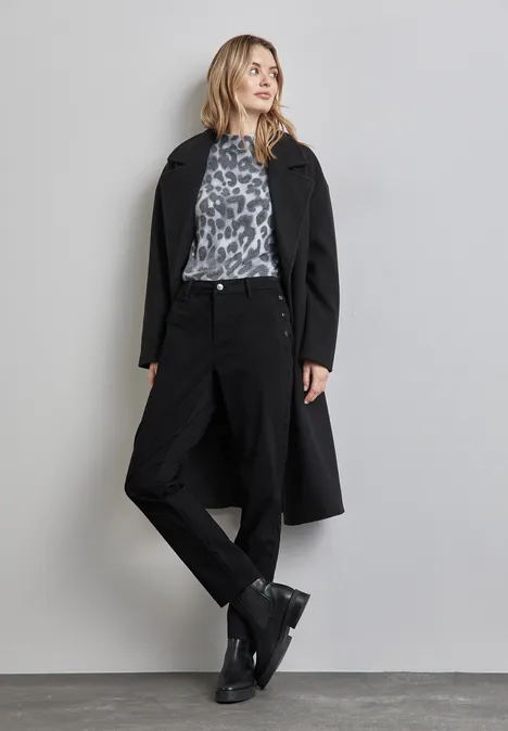 Hose im Slim Fit Black