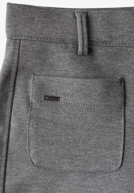 Pantalon droit echo grey mel.