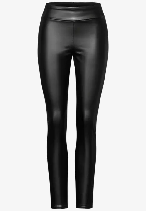 Beschichtete Thermo-Leggings Black