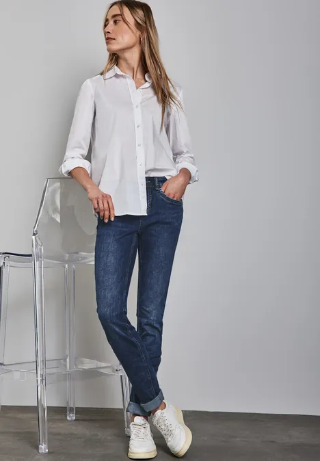 Jeans im Casual Fit Dark Blue Wash